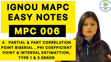 MPC 006 Easy Notes Explanation Part 4 #ignoumapc #mpc006