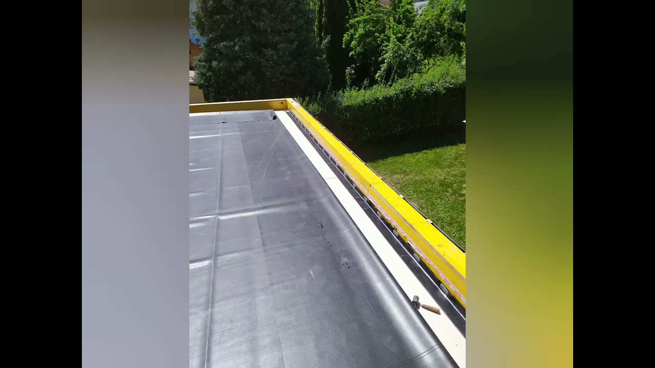 Toit plat ossature bois EPDM