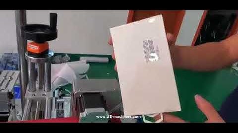 Automatic two end sides box case label fold sealing labeling machine testing video