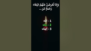 إختبر حفظك سورة الإسراء 28- 30