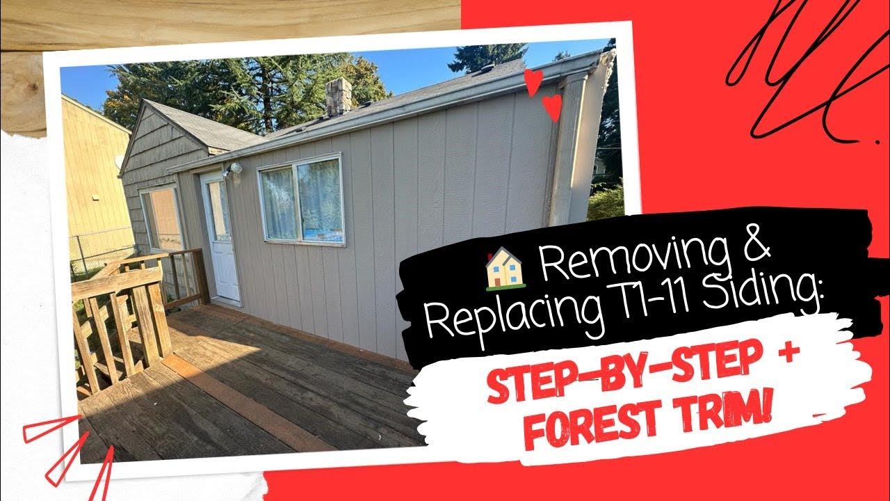 How To Remove & Replace A Small Section Of T111 Siding On The Back
