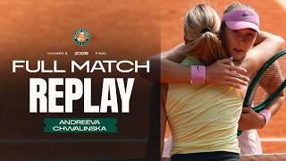 Andreeva Vs Chwalinska | Full Match | Roland-garros Final 2026