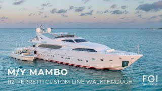 Walkthrough Ferretti Custom Line 112' (34m) MAMBO for Charter