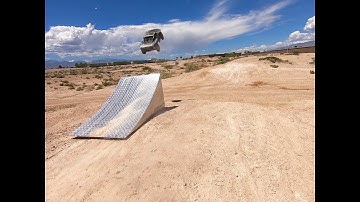 HUGE 50 foot jump on an RC Bash Ramp!