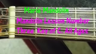 Marie Mandolin ~ Mandolin Chord Lesson Key Of C #3 All Ages