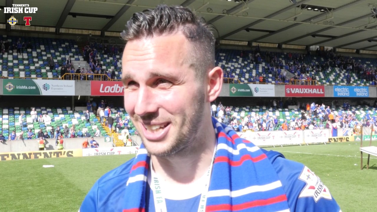 Andy Waterworth hat-trick seals Tennent's Irish Cup for Linfield