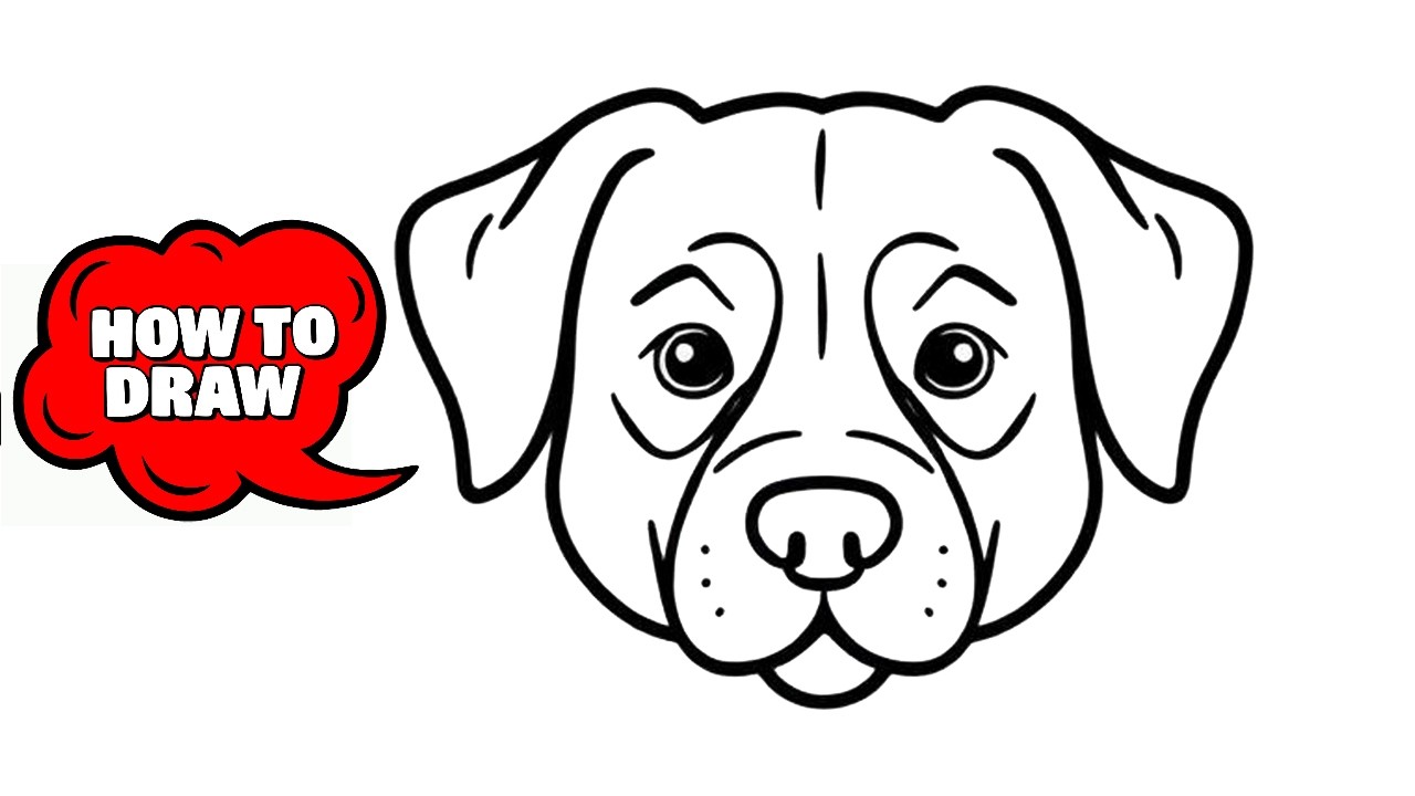 How to Draw a Dog Face in Minutes | Easy Pencil Sketch Tutorial