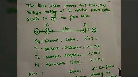 Draw the impedance diagram for the given single line diagram | Power System Analysis
