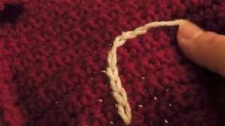 Crochet designer bonnie barker demonstrates how to embroider a chain
stitch unto crocheted swatch. for more with bonnie, please check out
these lin...