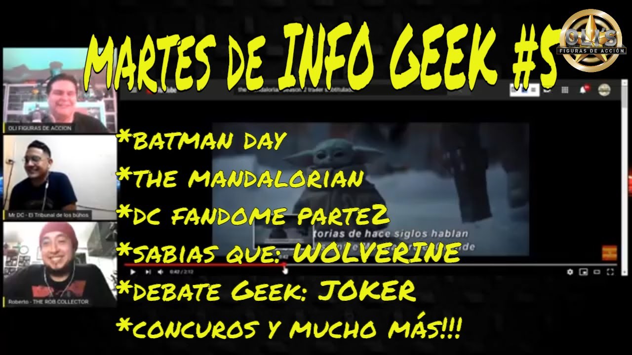 MARTES DE INFO GEEK #5 DC FANDOME 2, WOLVERINE, THE JOKER, THE MANDALORIAN 2da tem, CONCURSO Y MÁS!