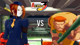 Street Fighter Alpha 3 | Juli VS Rolento | Double Perfect ! |