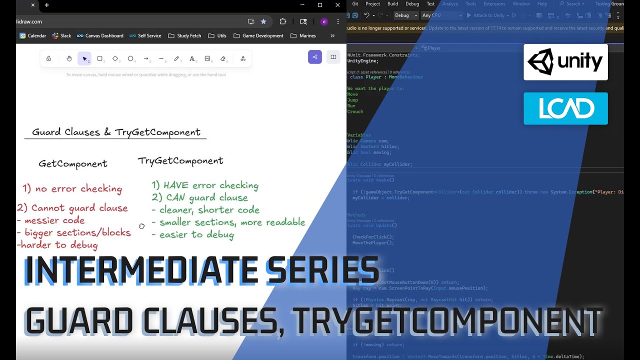 Guard Clauses & TryGetComponent() - YouTube