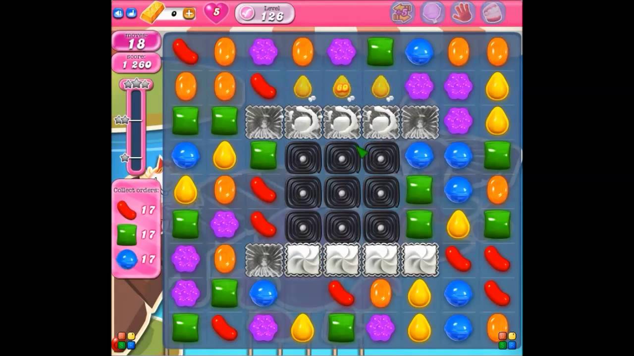Candy Crush Saga Level 126 YouTube