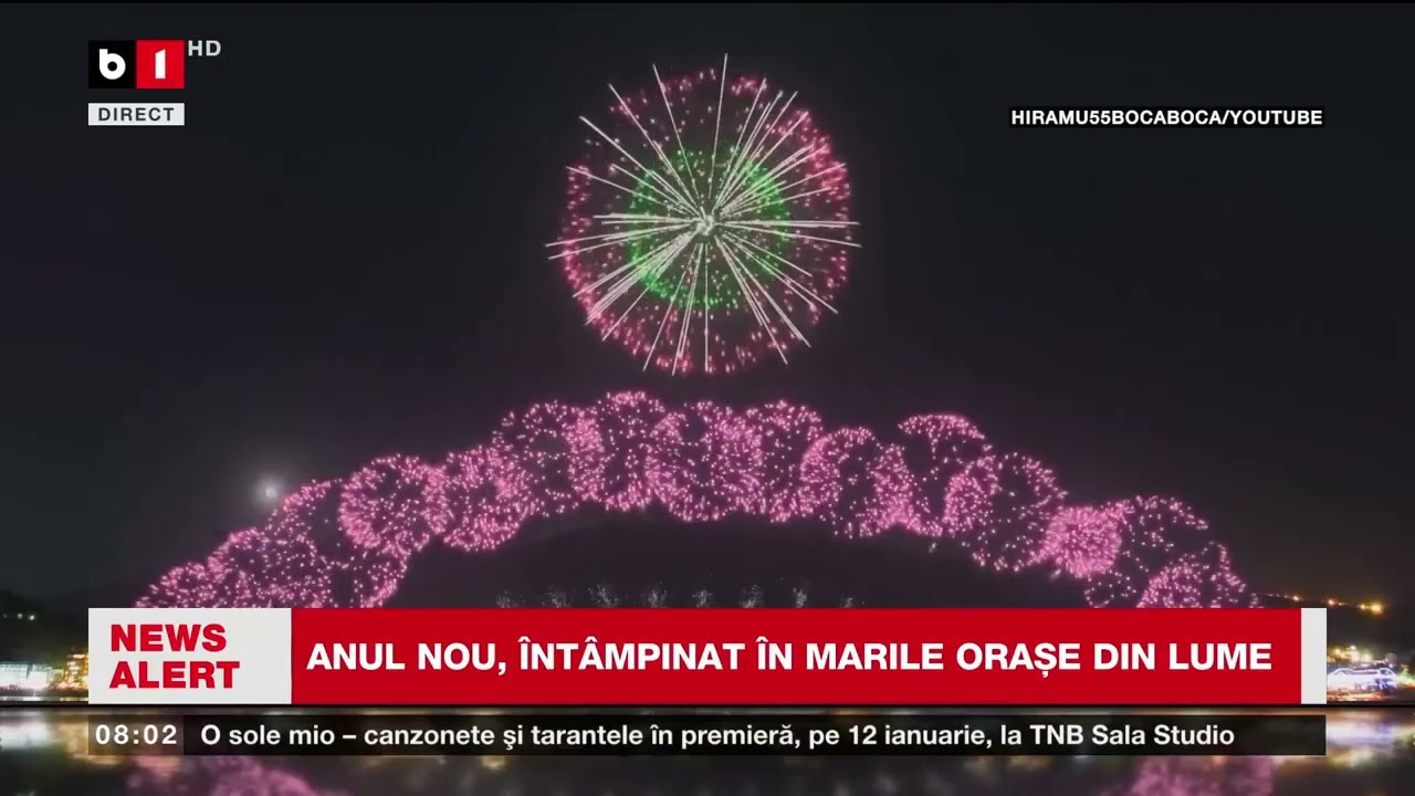 REVELION ÎN LUME: SPECTACOLE GRANDIOASE_Știri B1TV_1 ian. 2026 REVELION ÎN LUME: SPECTACOLE GRANDIOASE_Știri B1TV_1 ian. 2026