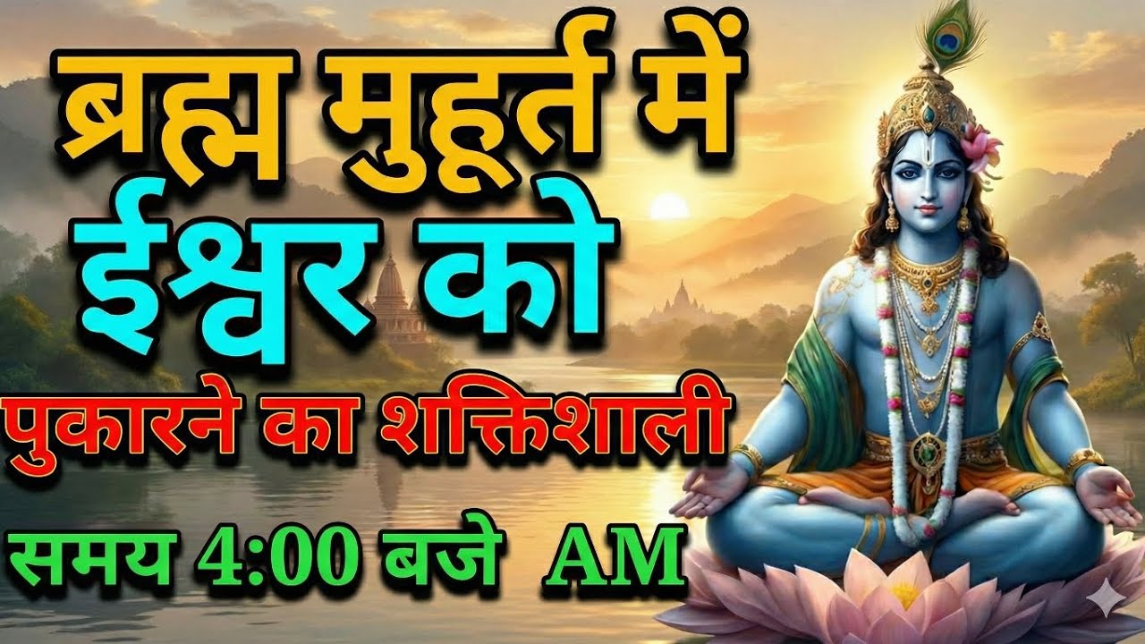 ब्रह्म मुहूर्त में ईश्वर को पुकारने का सबसे शक्तिशाली समय 4 बजे #brahmamuhurta #morningmeditation