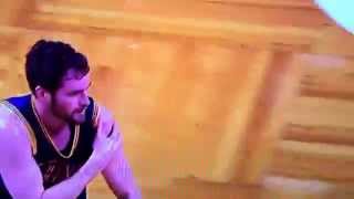 Evil play @KellyOlynyk flagrant foul pulls arm from @kevinlove shoulder #NBA #CAVS #celtics
