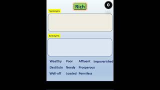 Rich - Synonyms and Antonyms