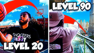 DIFFICULT* Basketball Trickshots from LEVEL 1-100!