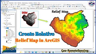 How to Create a Relative Relief Map in ArcGIS | Interpolation Method | DEM Analysis |