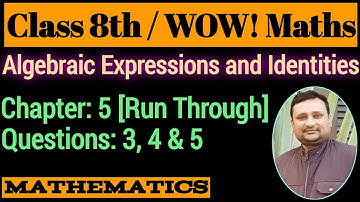 WOW Maths Class 8 Chapter 5 Run Through | WOW Maths Class 8 Ch 5 Run Through Q 3 | Maths Ki Ghanti