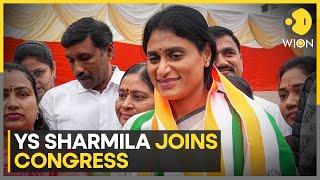 Indian National Congress pitches sister against brother in Andhra | YS Sharmila joins Congress