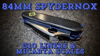84mm Spydernox w/ G10 Liners & Micarta Scales