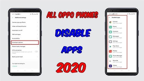 All Oppo k phones k System apps ko disable kare