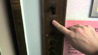 Ringing The Elevator Alarm In A 1930S Otis Elevator