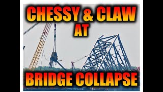 Chessy and the Claw working to remove steel debris at the Baltimore Bridge Collapse Site by Minorcan Mullet 78,855 views 12 days ago 12 minutes, 16 seconds