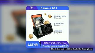 Gamma 601/602 2026 New 1.7~1.8TH/s BTC Miner | 25W Ultra Low Power SHA-256 Home Bitcoin Mining ASIC