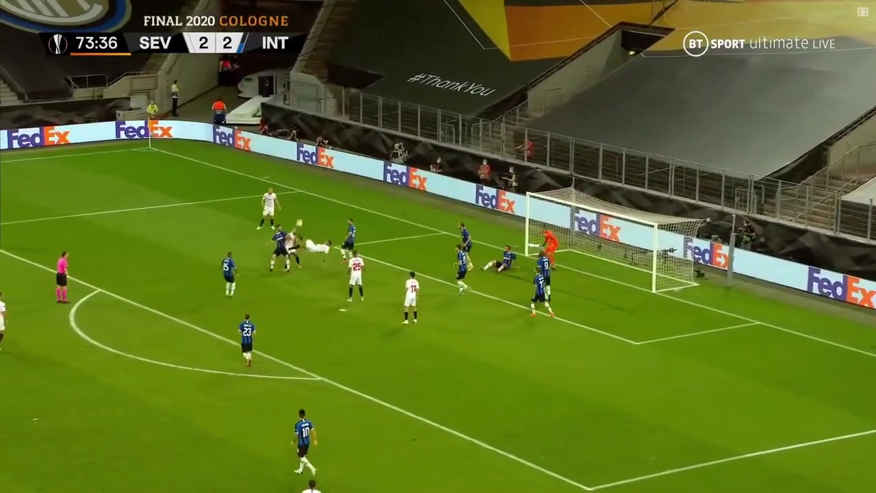 GOL DE DIEGO CARLOS DE CHILENA | EUROPA LEAGUE | SEVILLA VS INTER