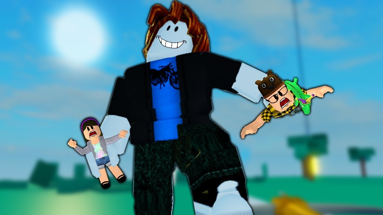ROBLOX: O GIGANTE PEGOU O VELHOTE E A TIA GRAÇA!! (Giant Survival)