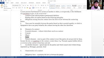 Law 101: Contracts General Provisions