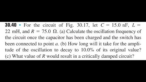 For the circuit of Fig. let 22 and \Omega. (a) Calculate the oscillation frequency of the circuit o