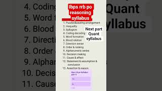 #ibps rrb po Syllabus #ibps rrb clerk &amp;po Syllabus in hindi#ibps rrb po &amp;clerk pre Mains Syllabus