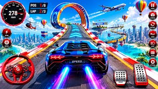 Extreme Mega Ramp Racing, Crazy Stunts & Epic Crashes | GT Car Stunt Master 3D - Android Gameplay. screenshot 4