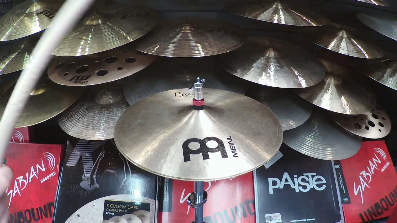 Used Meinl Byzance 14" Heavy Hi Hat Cymbals | Graham Russell Drums