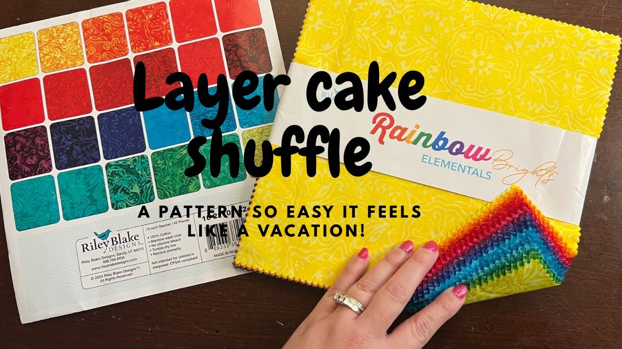 Fun, easy, free quilt pattern! Uses 1 layer cake, no background fabric ...