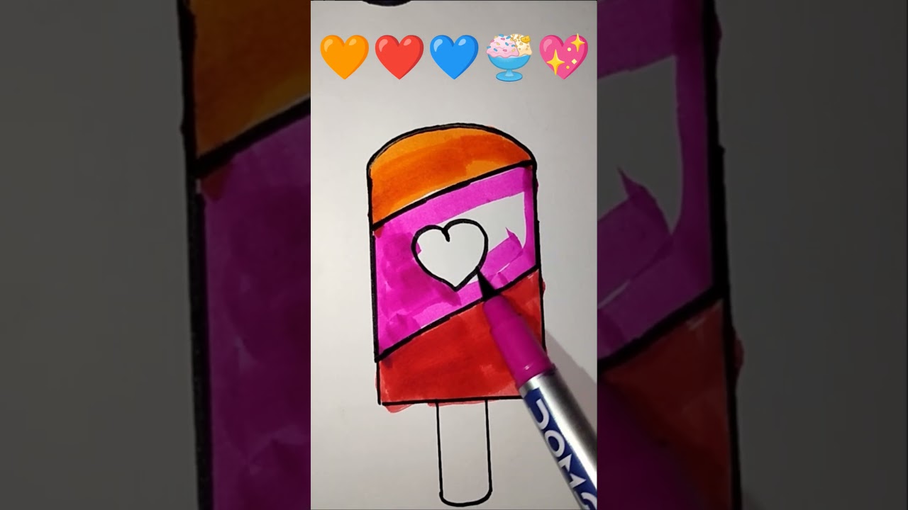 🍦❤️💙💖🍨Satisfying creative drawing