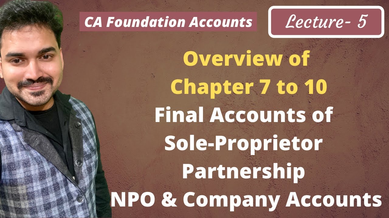 Class 5 CA Foundation Accounts Overview of Chapter 7 to 10 Final ...