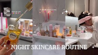 NIGHT ROUTINES, self-care, skincare, aesthetic I TikTok compilation.🌷 ✨💖 [2023 Edition]