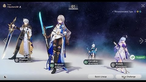 V1 Phainon E2S1 with Cerydra E1S1 Bronya E1S1  Robin E1S1  |  3.5 MOC Lygus