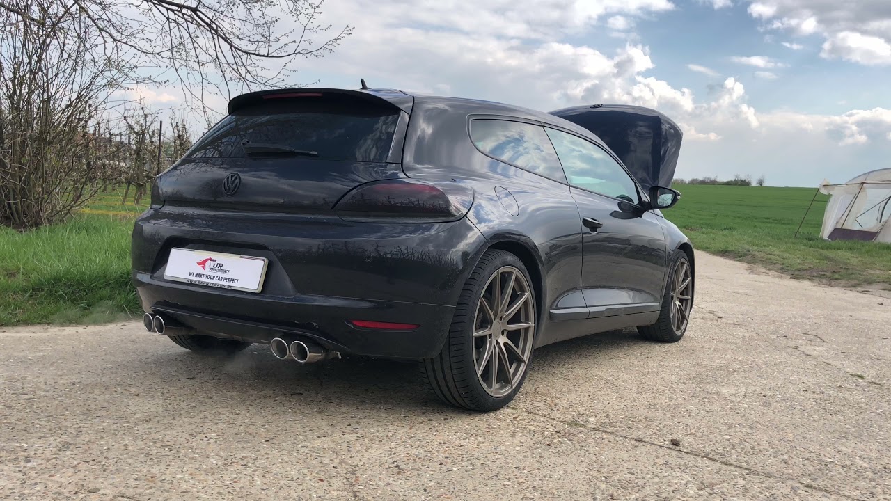 scirocco pops and bangs - downpipe and Full RVS exhaust + air intake🇧🇪