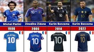 Who Wore France's No. 10 Jersey at Every World Cup? 1954- 2026