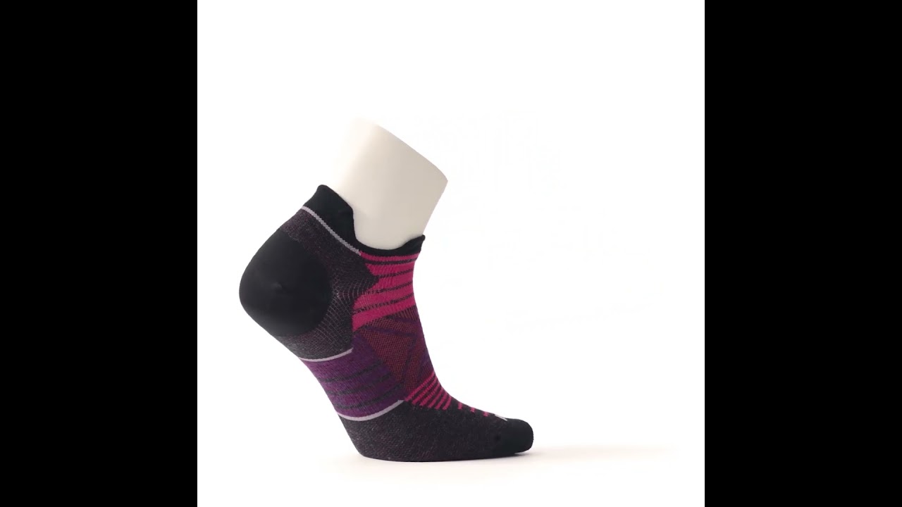 Women's Smartwool Run Zero Cushion Stripe Low Ankle Socks