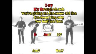 Not a second time the Beatles best karaoke instrumental lyrics chords (isolated tracks)