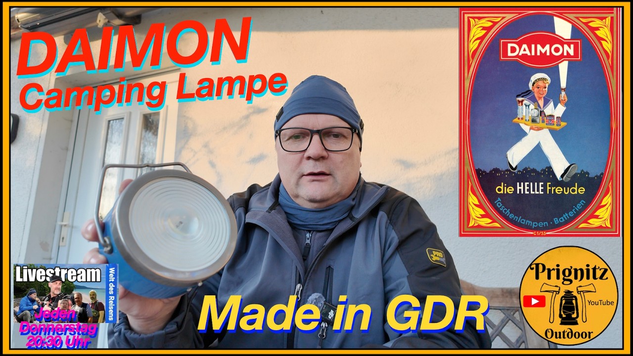 Daimon Camping Lampe Made in GDR
