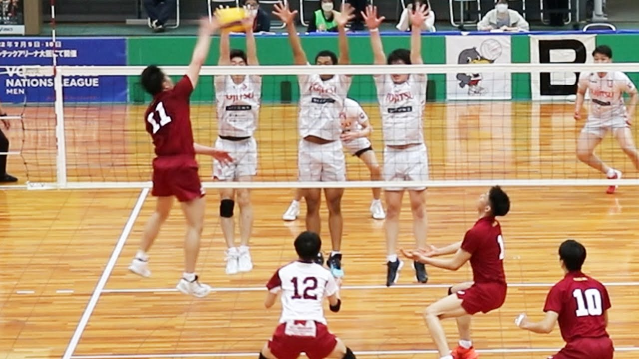 【2022黒鷲旗バレー】早稲田大学 vs 富士通カワサキレッドスピリッツ　第２セット ＜全日本男女選抜バレーボール大会＞