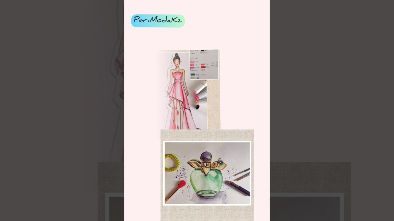 Видео- Курс Fashion Эскиз  Модуль 1 (5 видео-уроков) с проверкой работ
