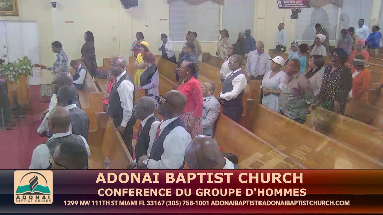 Adonai Baptist Church — (Tuesday) CONFERENCE DU GROUP D'HOMMES -- 1/13/26